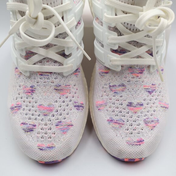 Adidas Ultra Boost Valentine Heart Pinks & Purples White Womens 7.5 - Picture 4 of 8